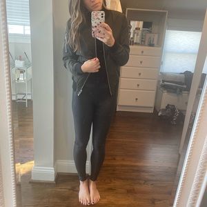 Dark green new look bomber jacket - size 6, fits small